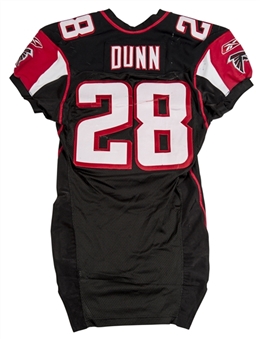 2003 Warrick Dunn Game Used Atlanta Falcons Home Jersey